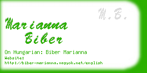 marianna biber business card